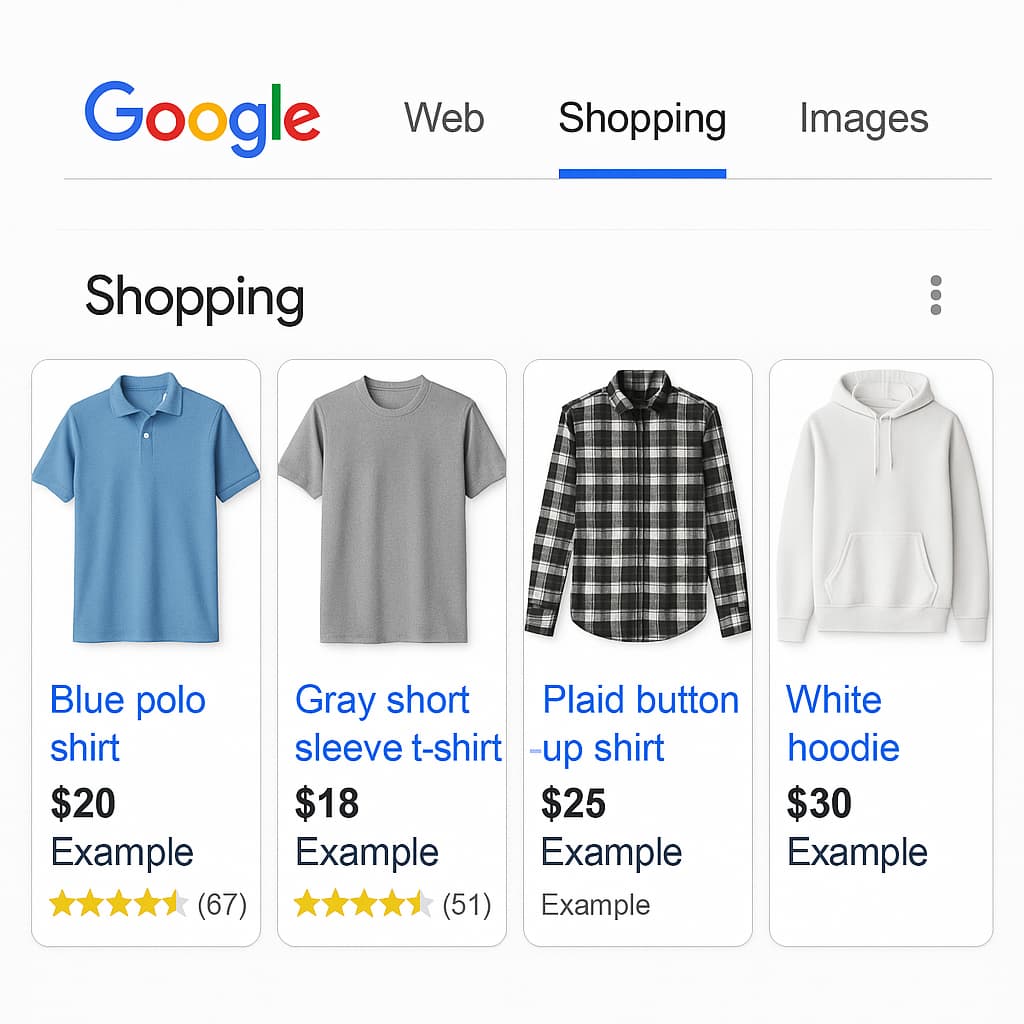 Google Shopping Optimización de presencia en Google Shopping.
